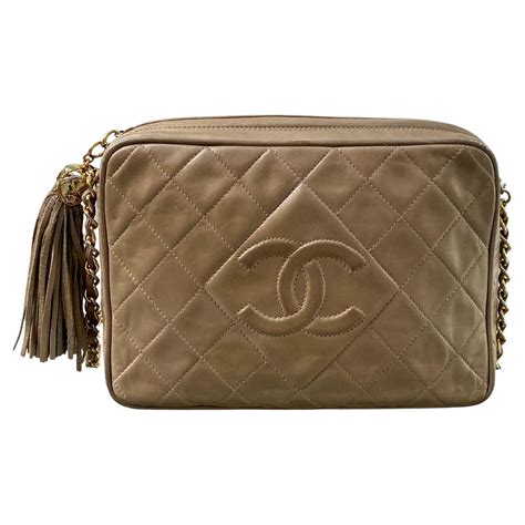 chanel camera bag with tassel|chanel vintage camera bag beige.